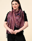 Pure Silk Jamawar Wrap - Giwwra