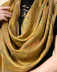 Pure Silk Jamawar Wrap - Giwwra