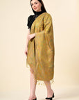 Pure Silk Jamawar Wrap - Giwwra