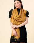 Pure Silk Jamawar Wrap - Giwwra