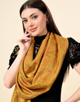 Pure Silk Jamawar Wrap - Giwwra