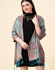 Pure Silk Jamawar Wrap - Giwwra