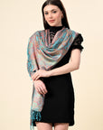 Pure Silk Jamawar Wrap - Giwwra