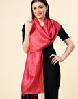 Pure Silk Jamawar Wrap - Giwwra