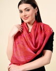 Pure Silk Jamawar Wrap - Giwwra