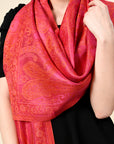 Pure Silk Jamawar Wrap - Giwwra