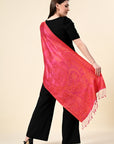 Pure Silk Jamawar Wrap - Giwwra