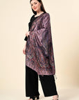 Pure Silk Jamawar Wrap - Giwwra