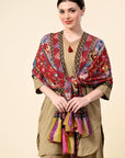 Kalamkari Premium Cashmere Stole - Giwwra