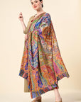 Kalamkari Premium Cashmere Stole - Giwwra