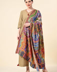 Kalamkari Premium Cashmere Stole - Giwwra