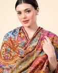 Kalamkari Premium Cashmere Stole - Giwwra