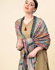 Kalamkari Premium Cashmere Stole - Giwwra